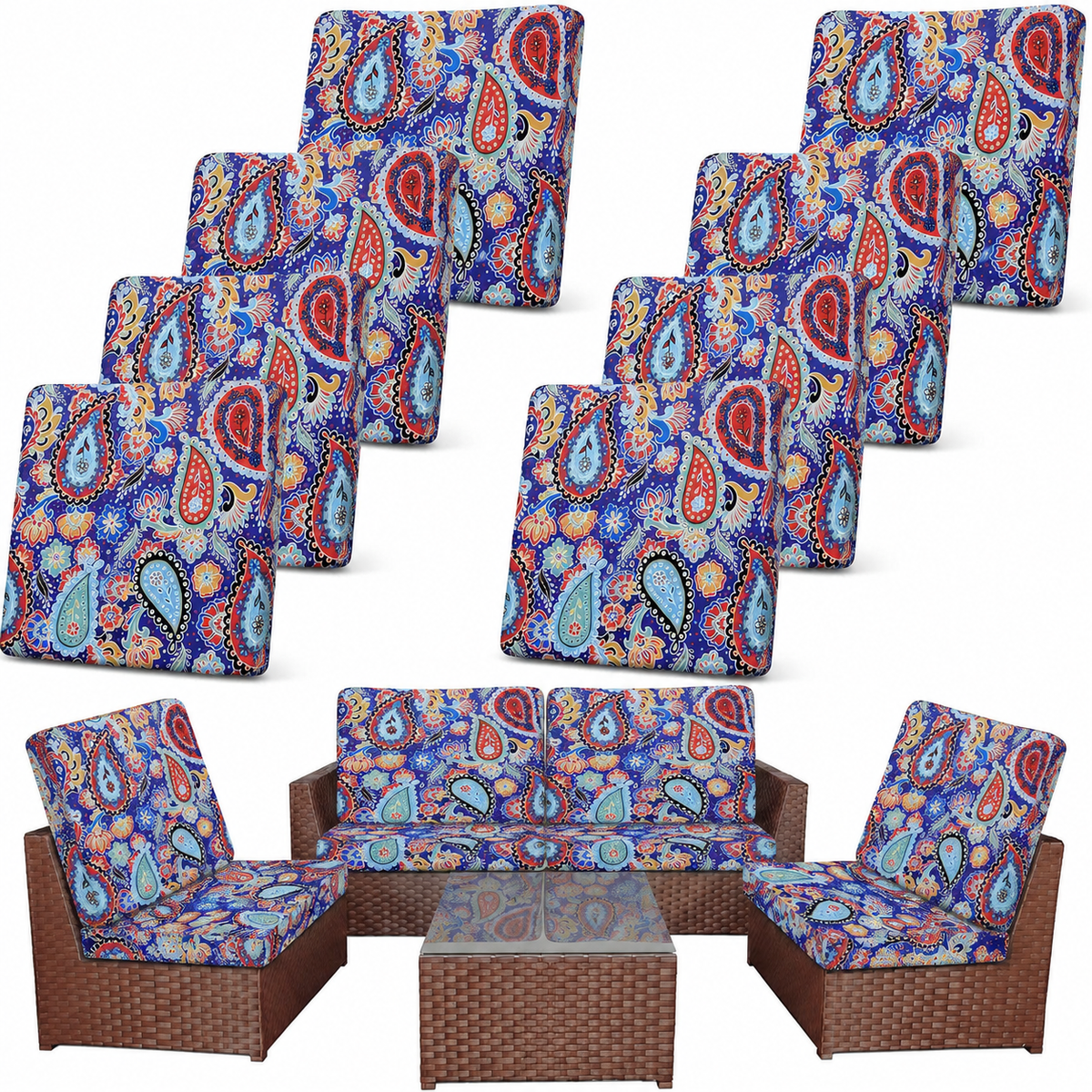 Waterproof Outdoor Patio Cushion Cover Set