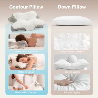 Dual Height Contour Sleep Pillow