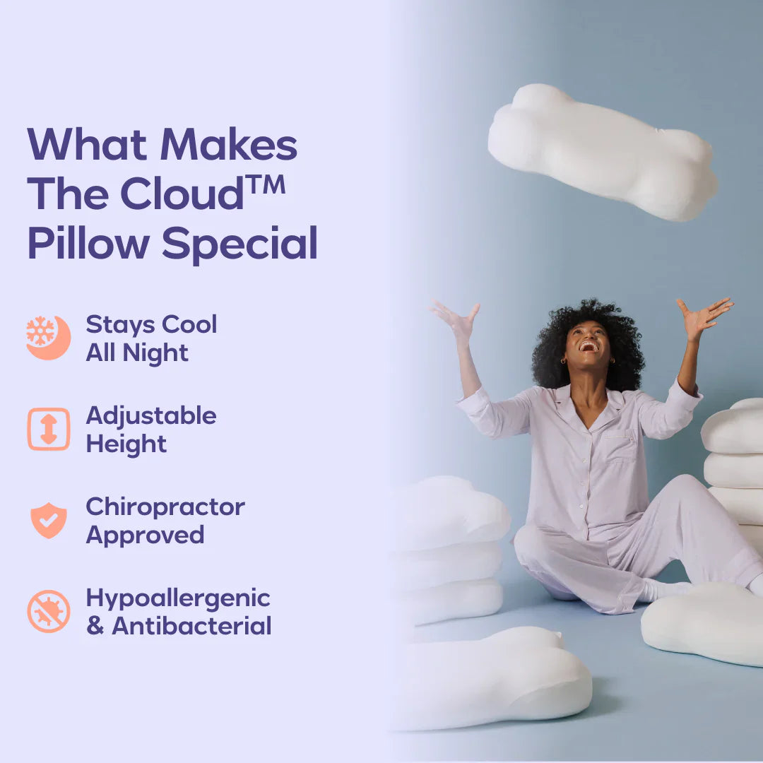Dual Height Cloud Contour Pillow