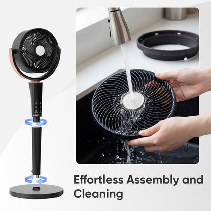 Quiet 15-Speed Room Cooling Pedestal Fan