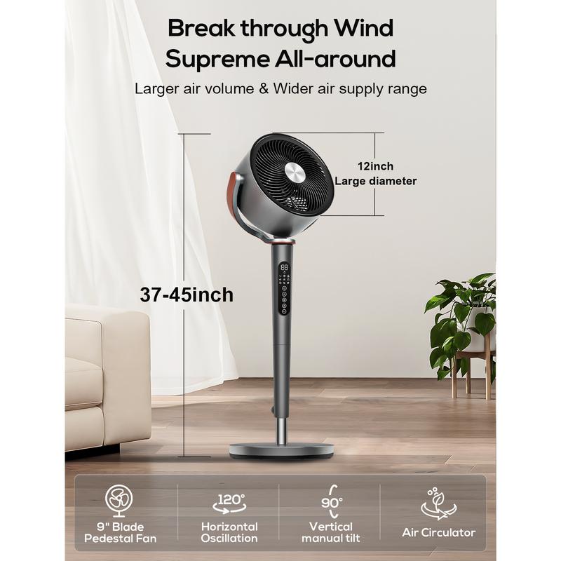Wide Reach Quiet Airflow Circulator Fan
