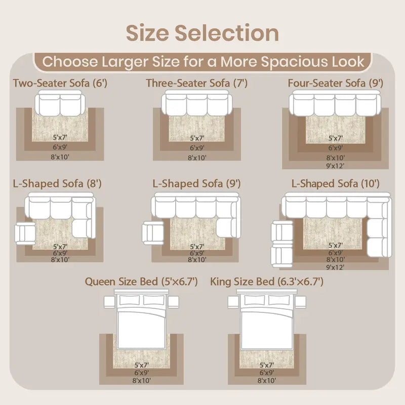 HavenWeave Washable Area Rug