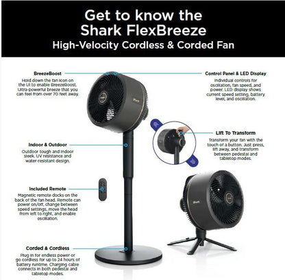 Cordless Mist Breeze Patio and Home Fan