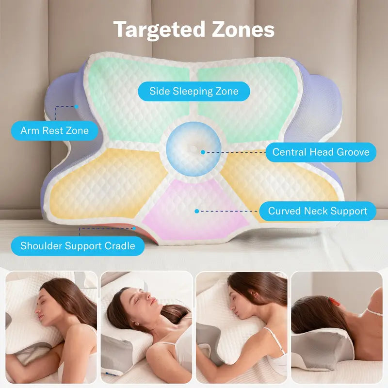 Dual Height Contour Sleep Pillow