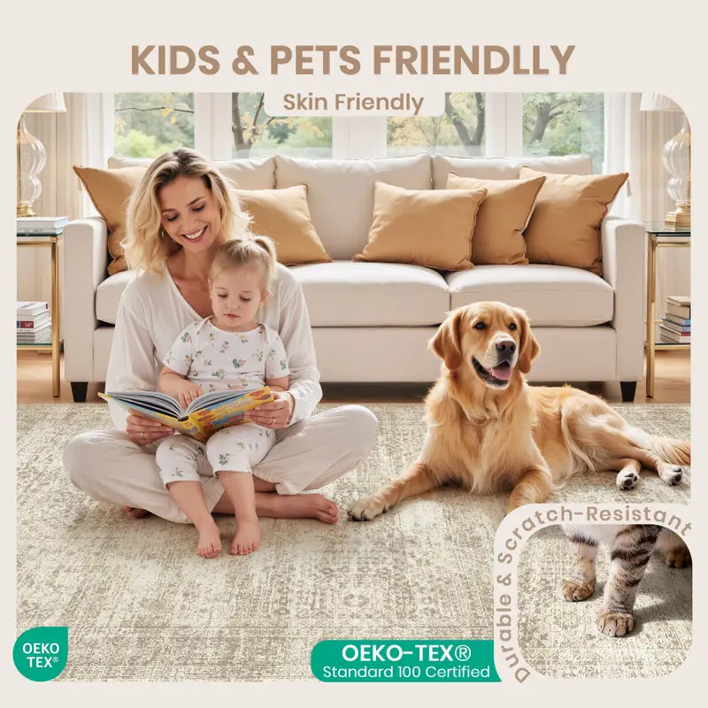 HavenWeave Washable Area Rug