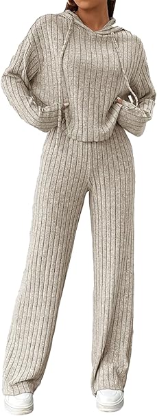 Ultra Soft Ribbed Lounge Set