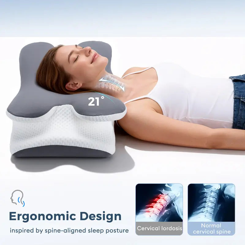 Contoured Support For Easier Restful Sleep