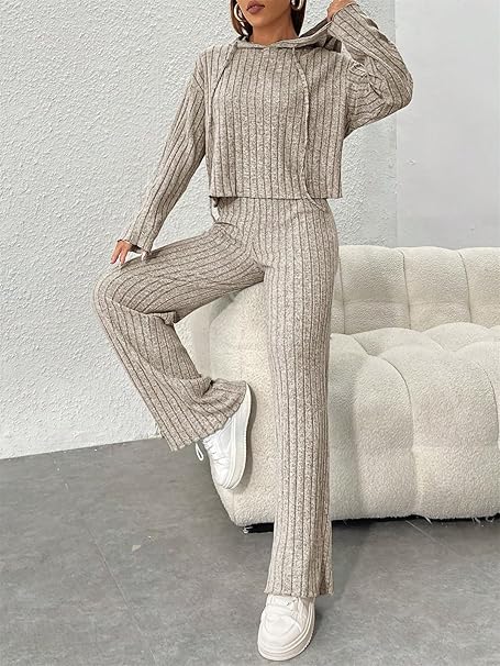 Ultra Soft Ribbed Lounge Set
