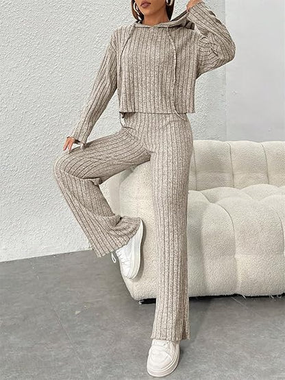 Ultra Soft Ribbed Lounge Set