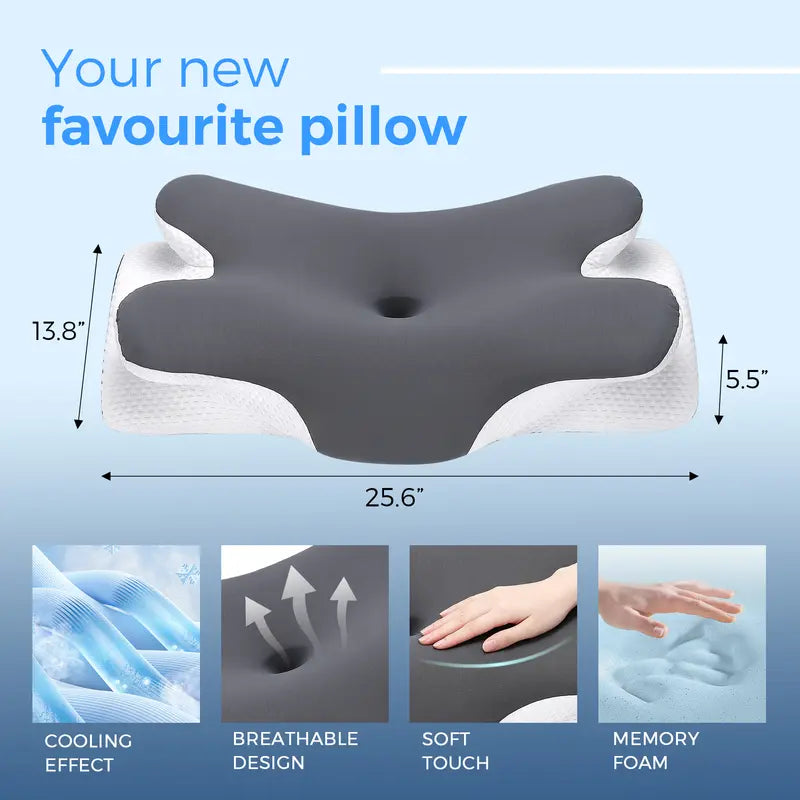 Contoured Support For Easier Restful Sleep