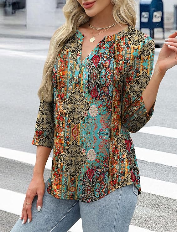 Refined Casual Henley Tops for Women