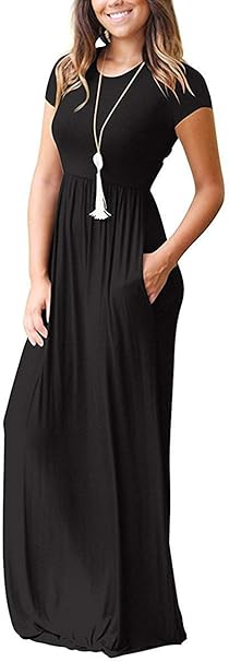 Effortless Summer Flow Maxi Dress With Pockets