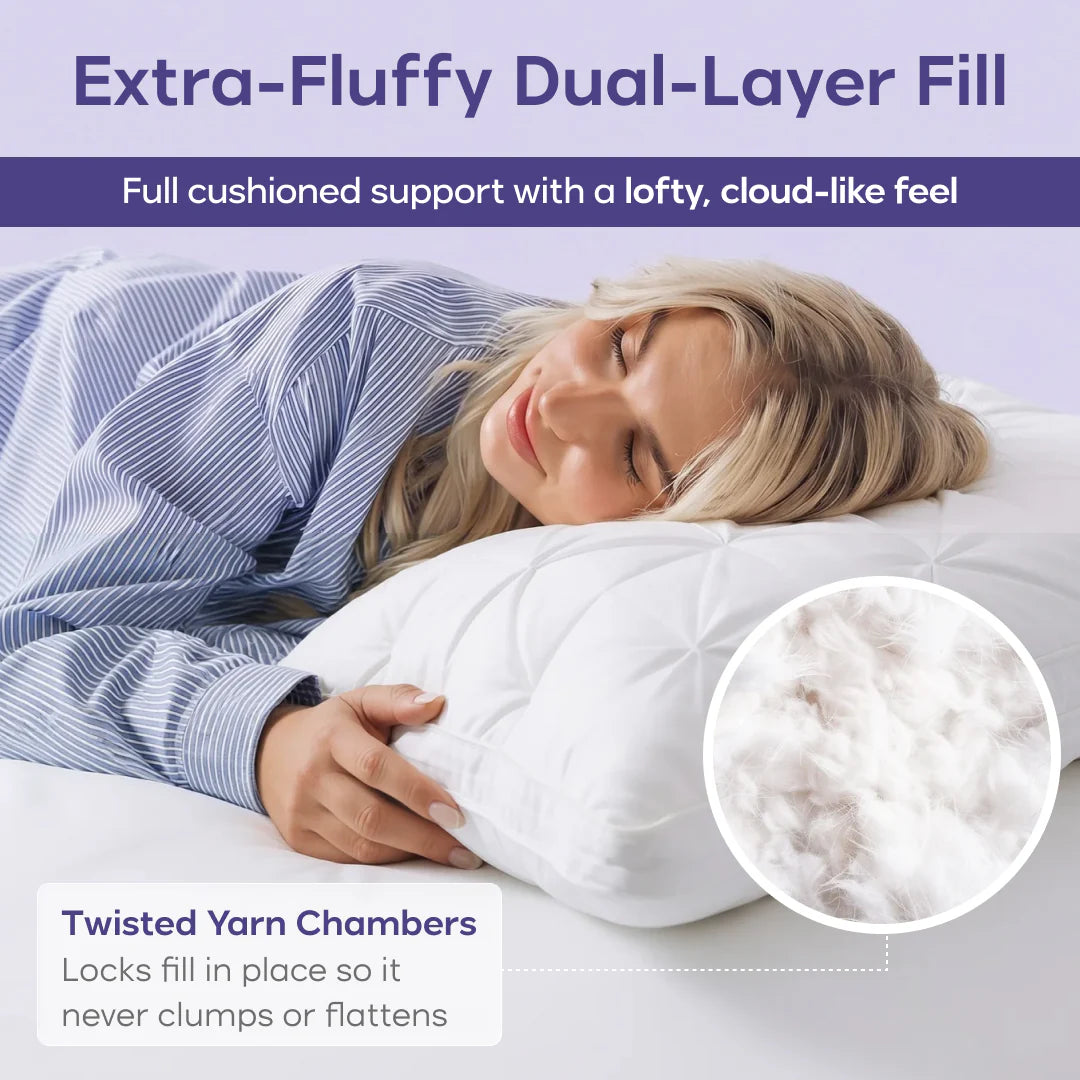 Cloud Loft Dual Layer Sleep Pillow