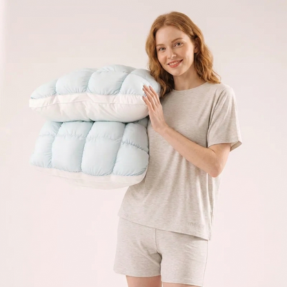 Cooling Puff Grid Comfort Pillow