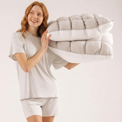 Cooling Puff Grid Comfort Pillow