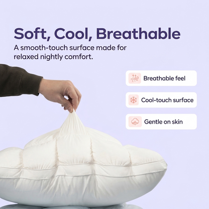 Cooling Puff Grid Comfort Pillow