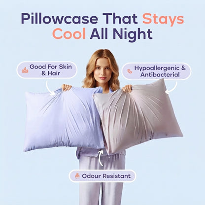 Silky Cool Touch Pillowcase Pair