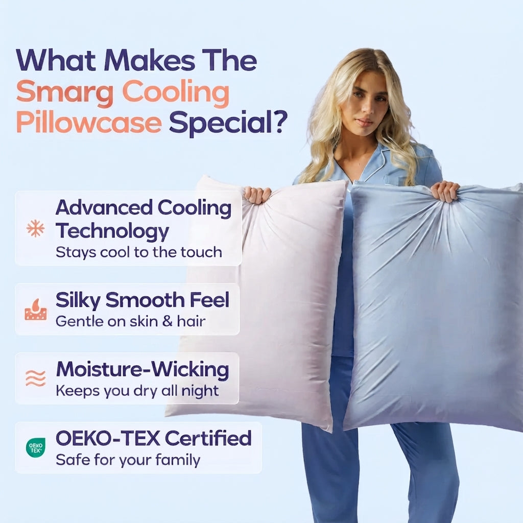 Silky Cool Touch Pillowcase Pair