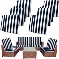 Navy Blue White Stripe
