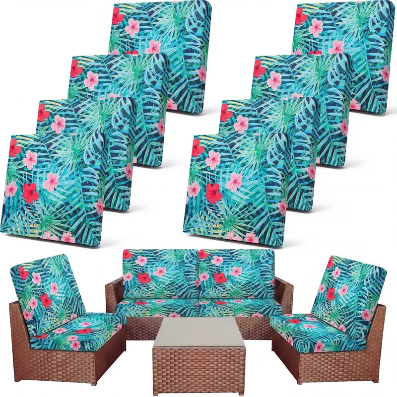Waterproof Outdoor Patio Cushion Cover Set