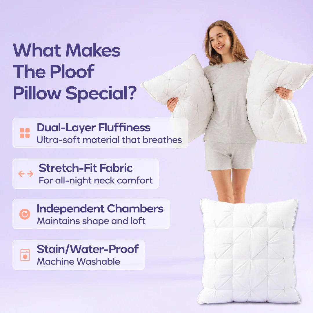 Cloud Loft Dual Layer Sleep Pillow