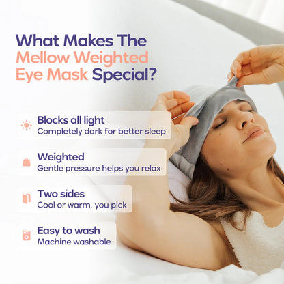 Weighted Fitted Blackout Sleep Mask