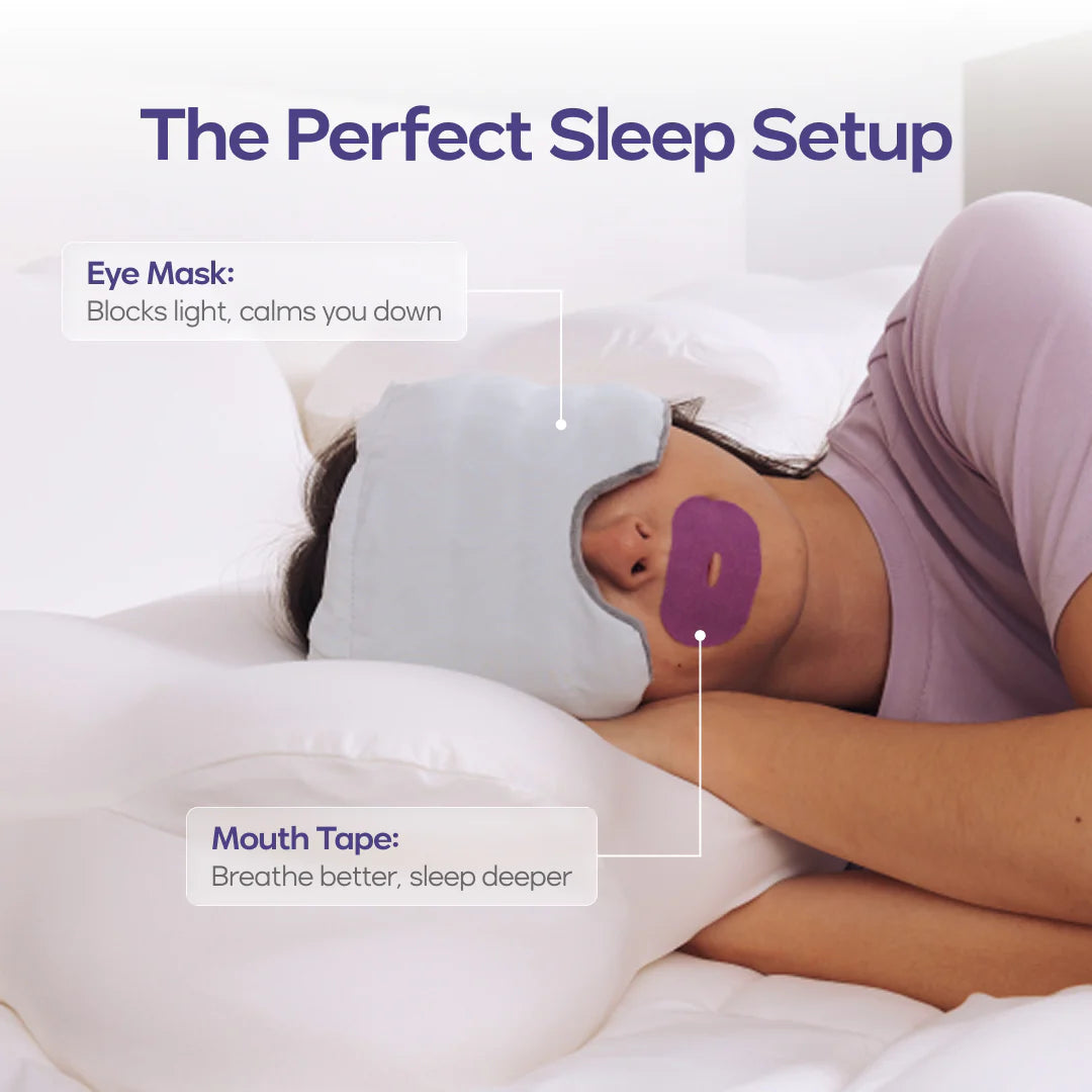 Weighted Fitted Blackout Sleep Mask